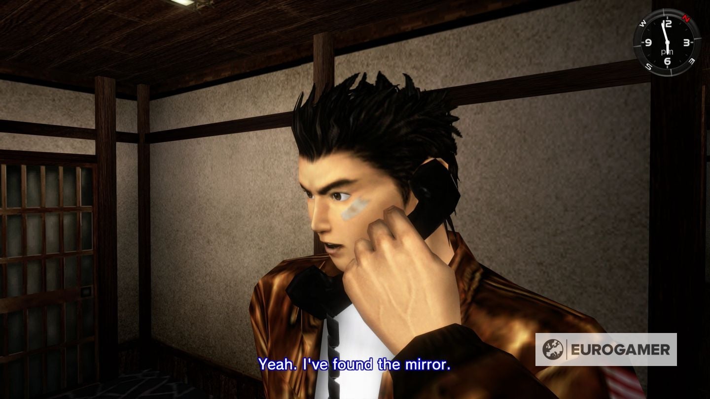 Shenmue Finding the Phoenix Mirror, where to use the Mysterious Key